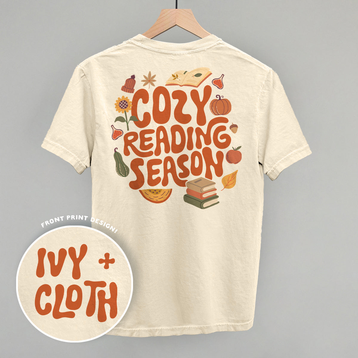 Cozy Reading Season (Back Print) - clothing by TeeHivey.com (Image 2)