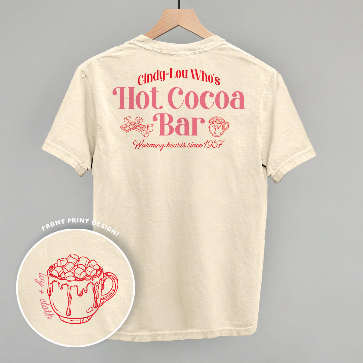 Cindy-Lou Who's Hot Cocoa Bar (Back Print) - clothing by TeeHivey.com (Image 2)