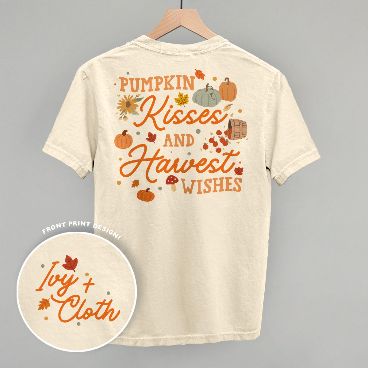 Pumpkin Kisses And Harvest Wishes (Back Print)