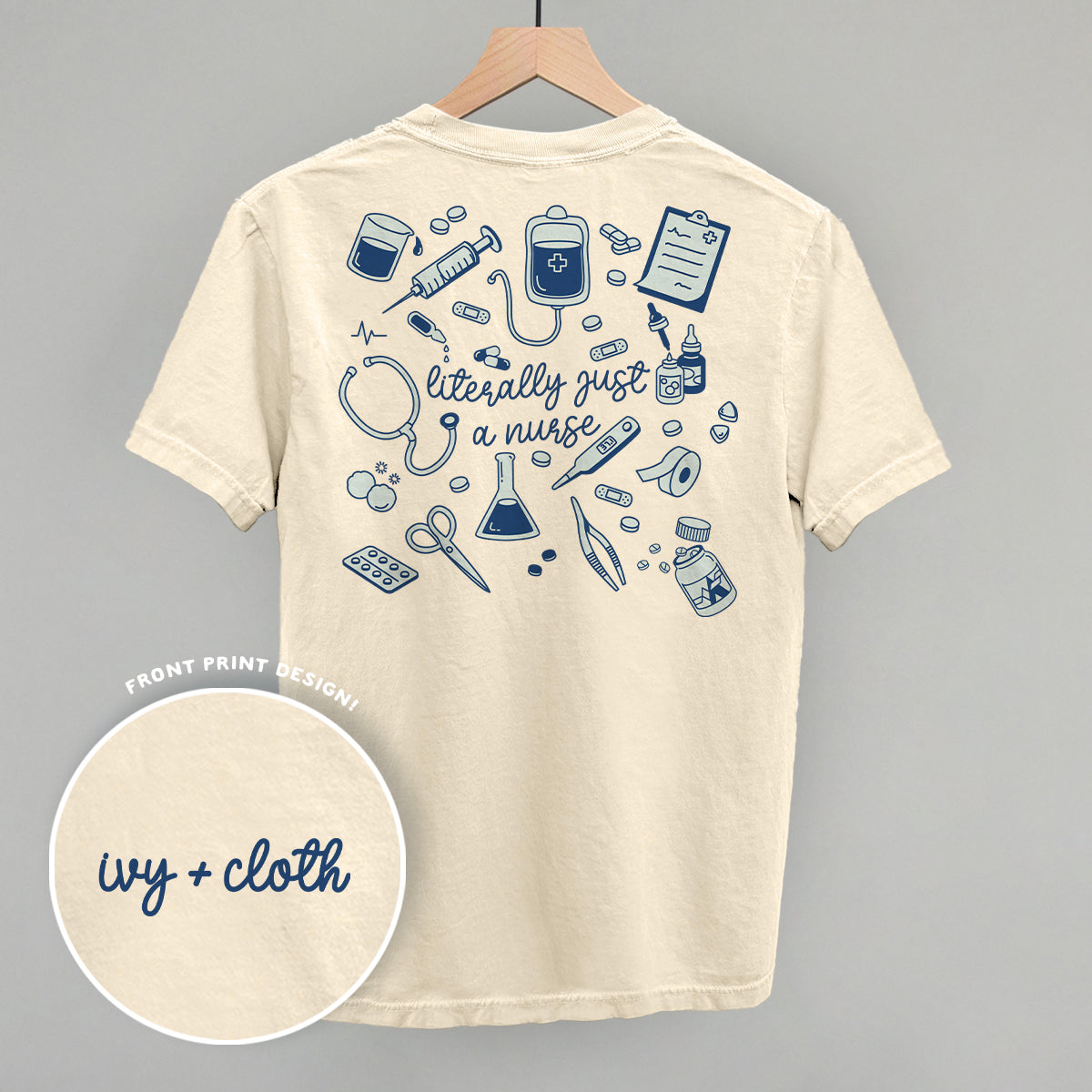 Literally Just A Nurse Doodles (Back Print)