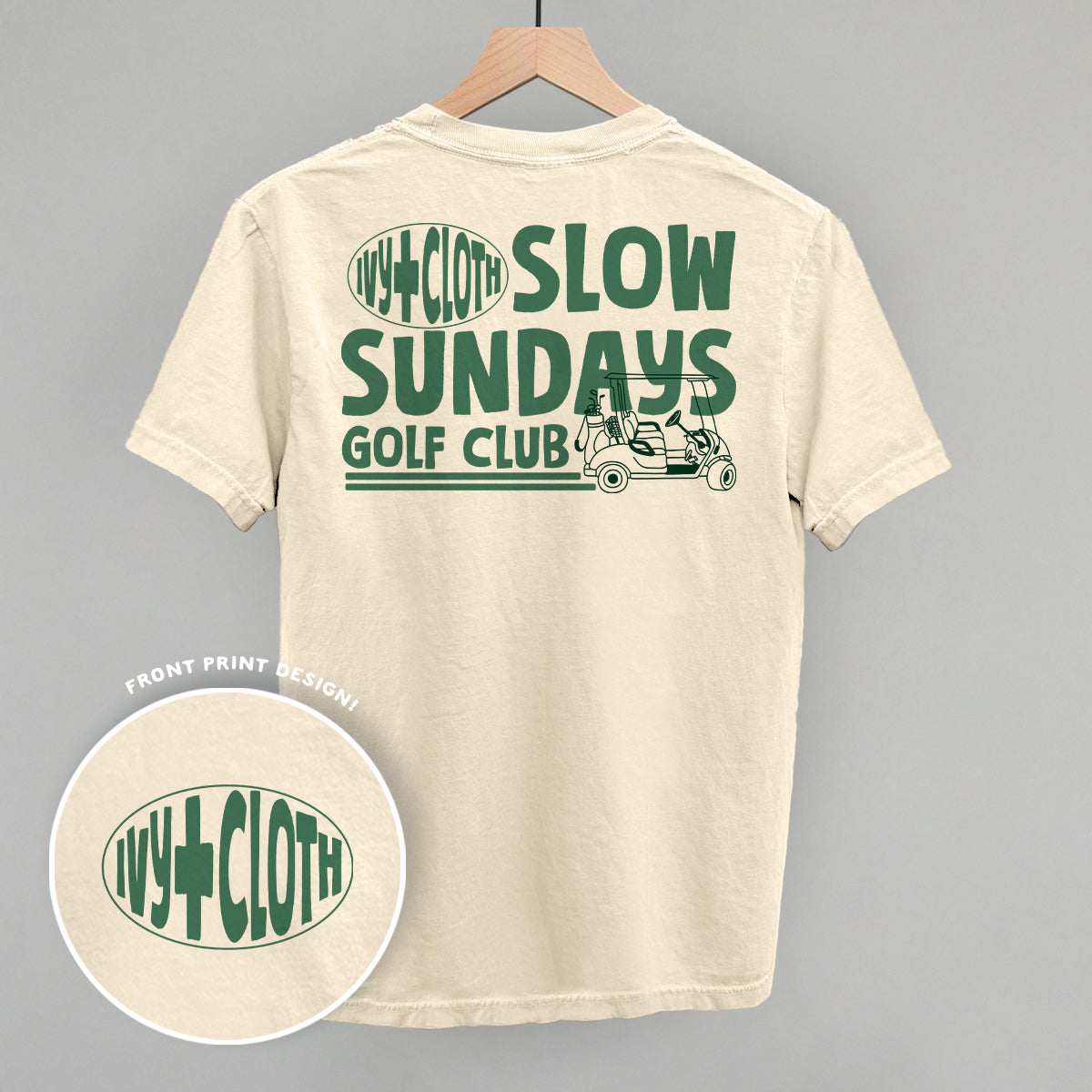 Slow Sundays Golf Club (Back Print) - clothing by TeeHivey.com (Image 1)