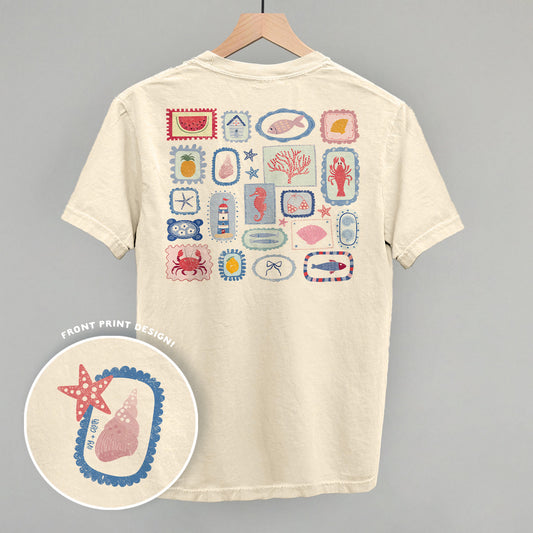 Summer Postage Stamp Doodles (Back Print)