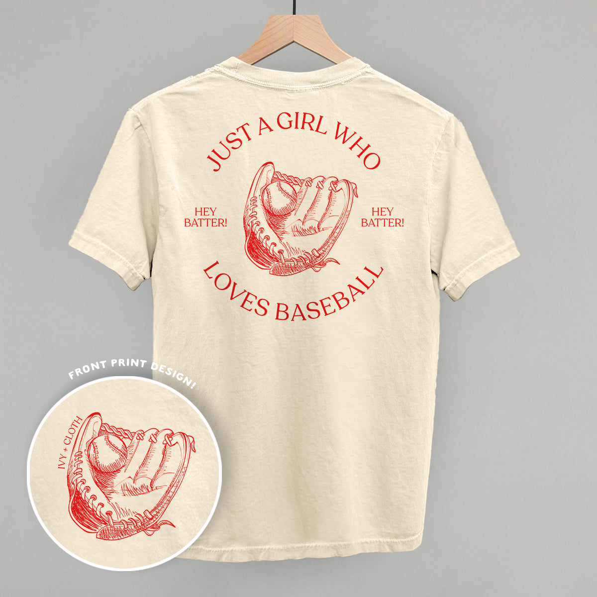 Just A Girl Who Loves Baseball (Back Print) - clothing by TeeHivey.com (Image 2)