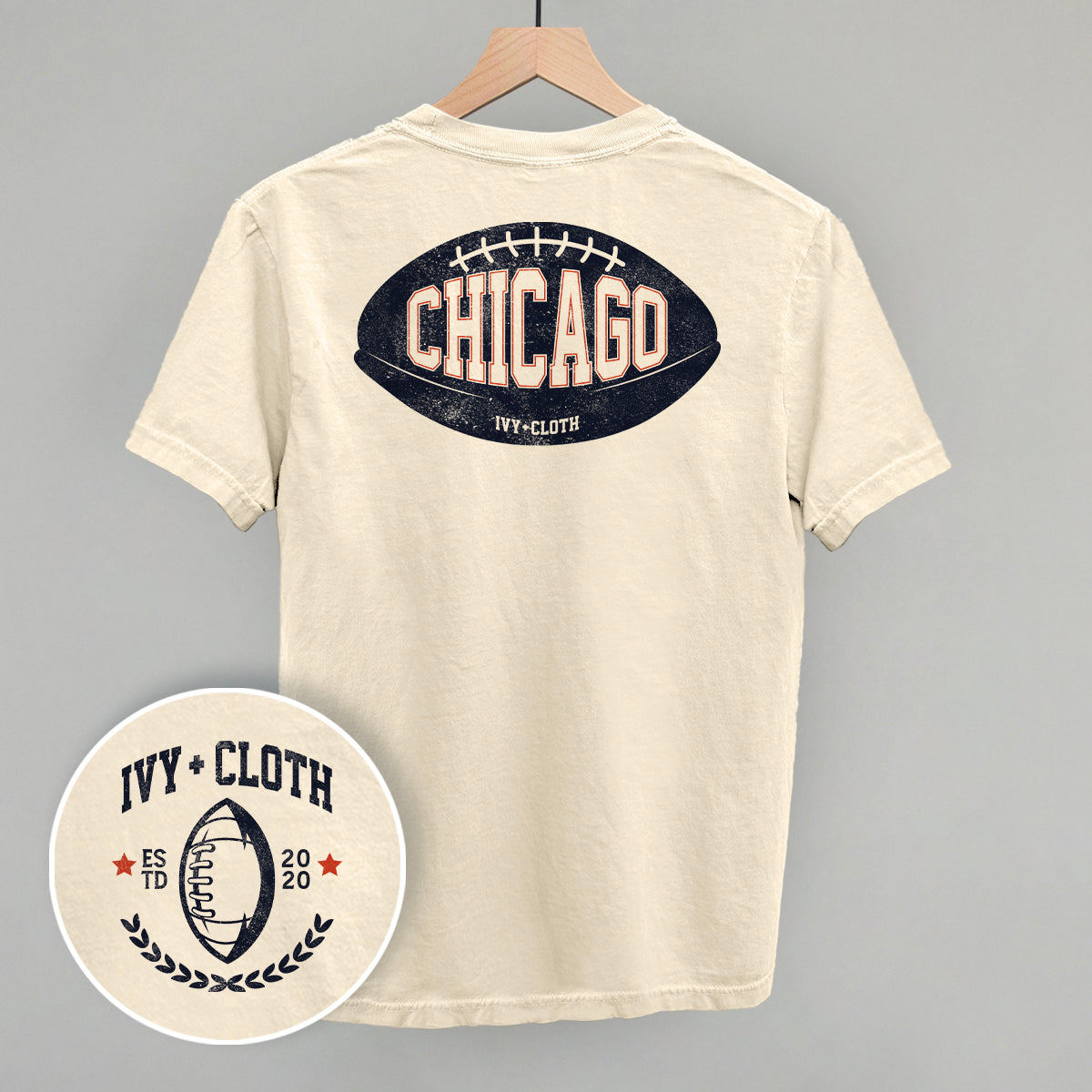 Chicago Football (Back Print) - clothing by TeeHivey.com (Image 2)
