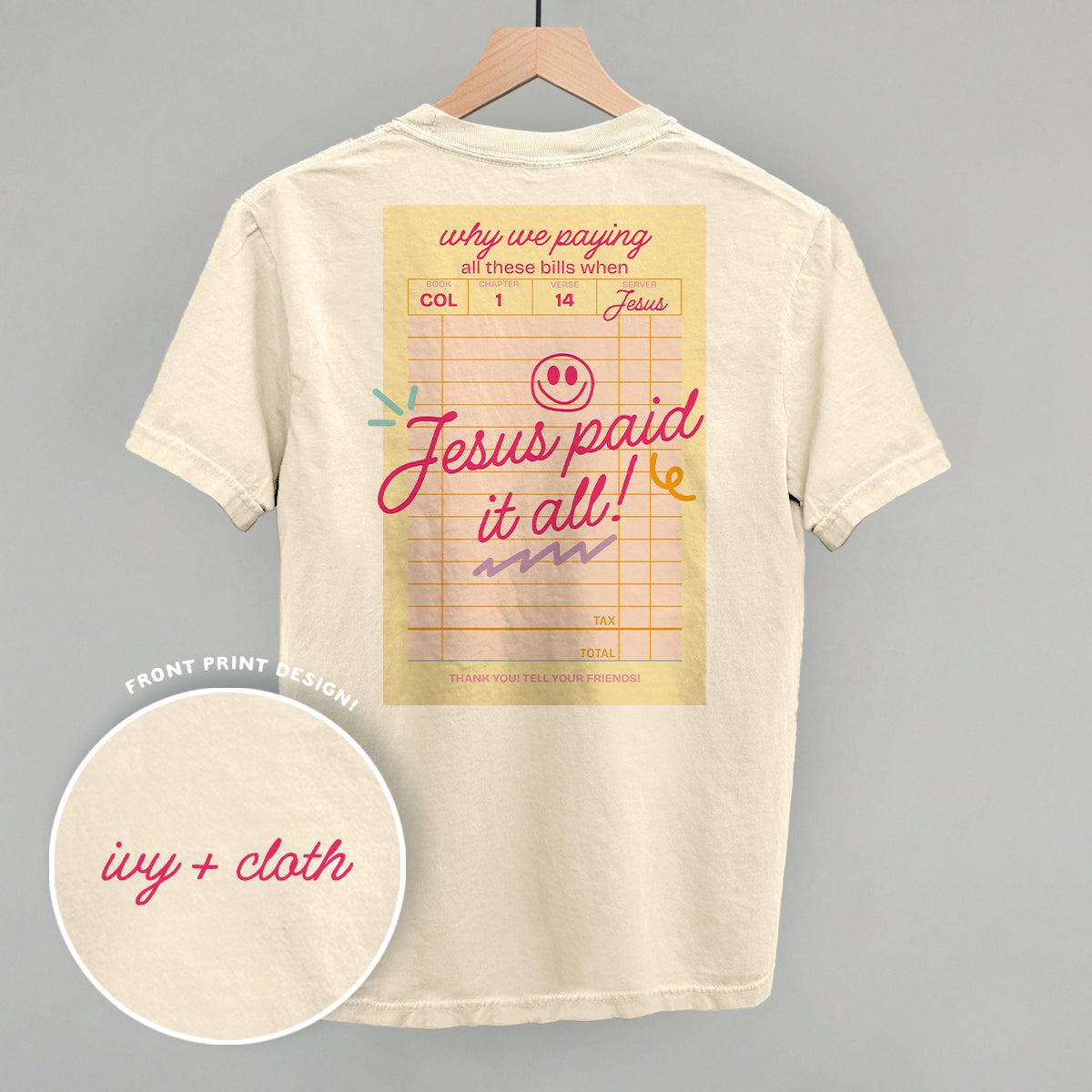 Jesus Paid It All (Back Print)