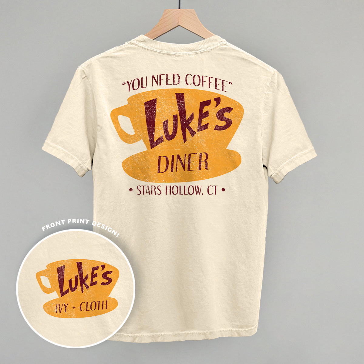 Luke's Diner Doodle (Back Print) - clothing by TeeHivey.com (Image 3)