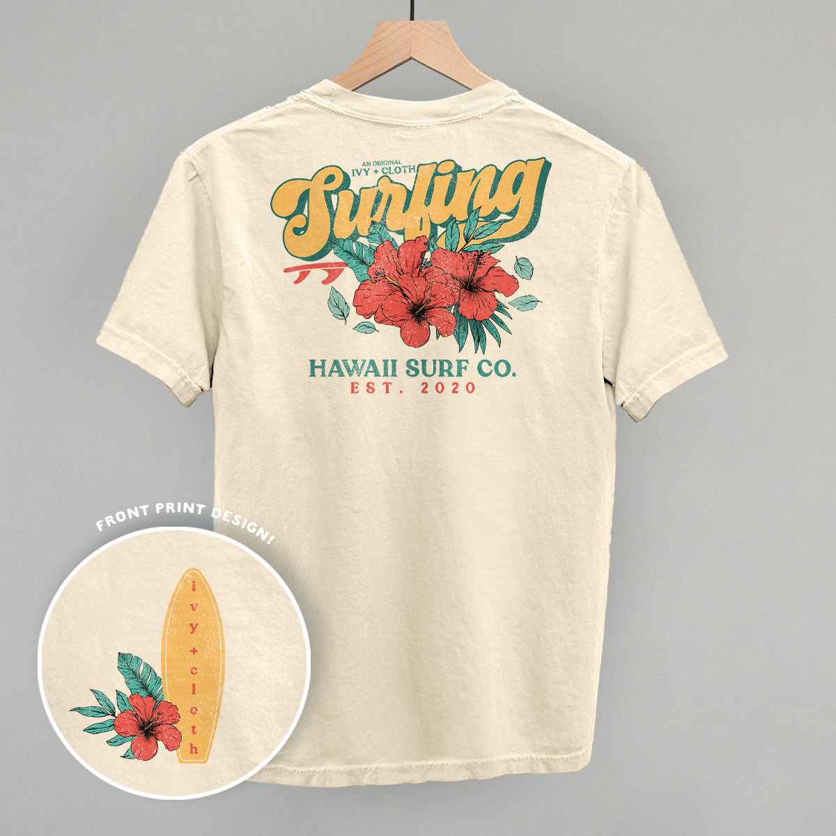 Ivy Surf Club Retro (Back Print) - clothing by TeeHivey.com (Image 1)
