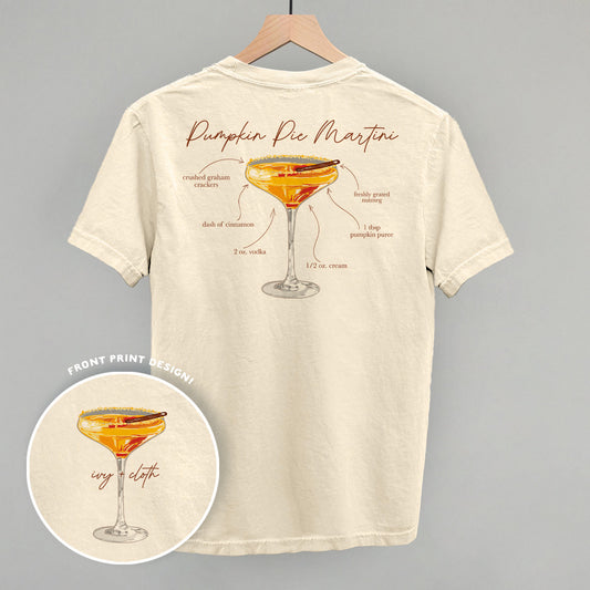 Pumpkin Pie Martini Recipe (Back Print)