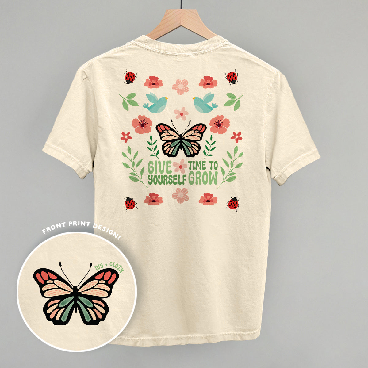 Give Yourself Time To Grow (Back Print) - clothing by TeeHivey.com (Image 1)