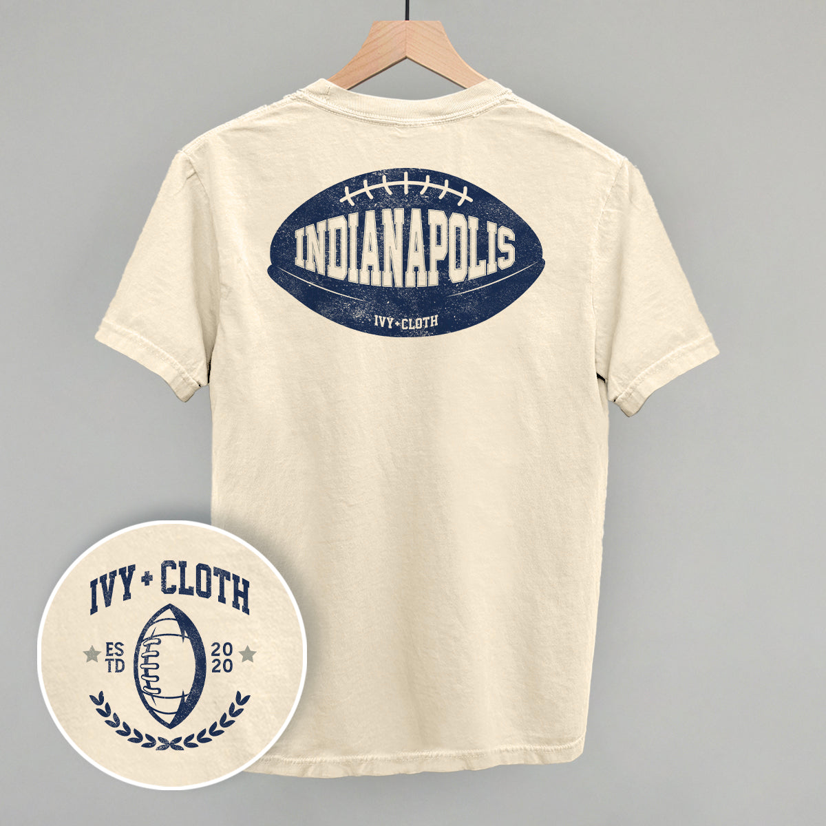 Indianapolis Football (Back Print) - clothing by TeeHivey.com (Image 3)