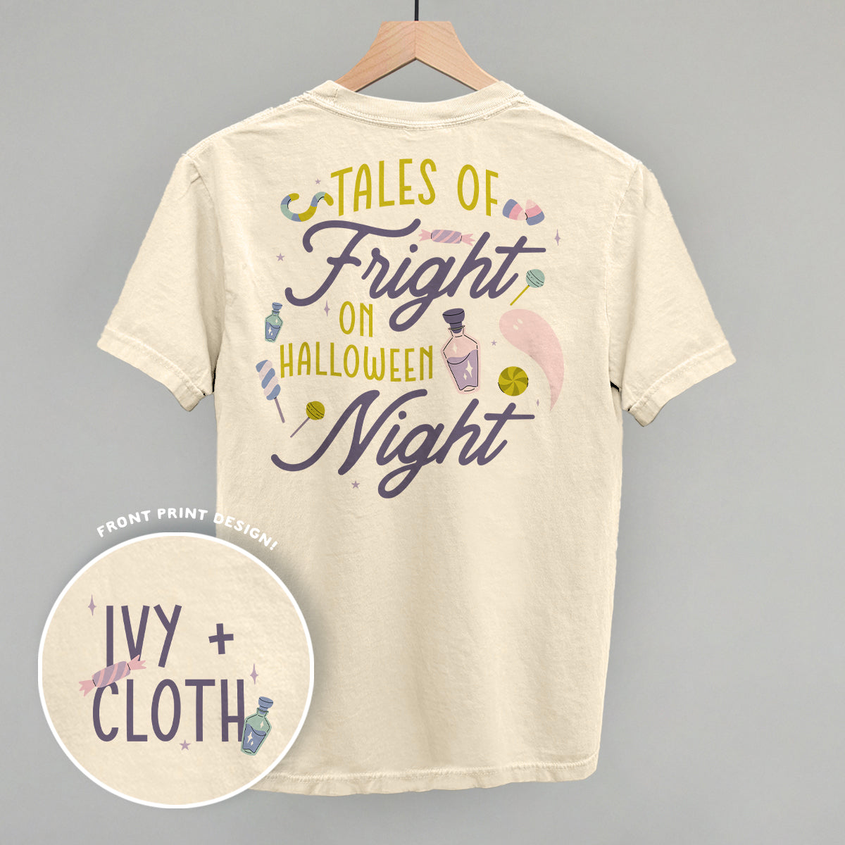 Tales of Fright On Halloween Night (Back Print) - clothing by TeeHivey.com (Image 2)