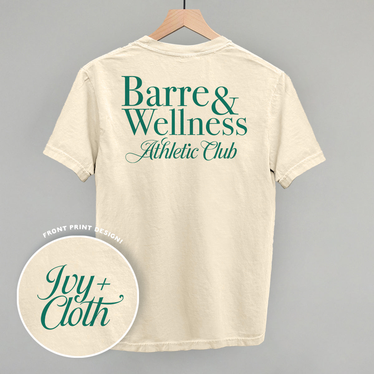 Barre & Wellness Athletic Club (Back Print) - clothing by TeeHivey.com (Image 3)