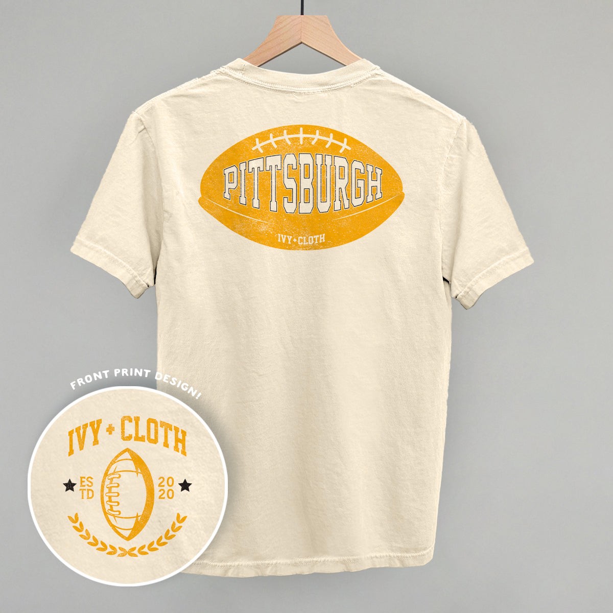 Pittsburgh Football (Back Print) - clothing by TeeHivey.com (Image 1)