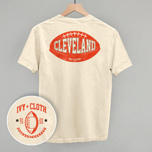 Cleveland Football (Back Print) - clothing by TeeHivey.com (Image 1)
