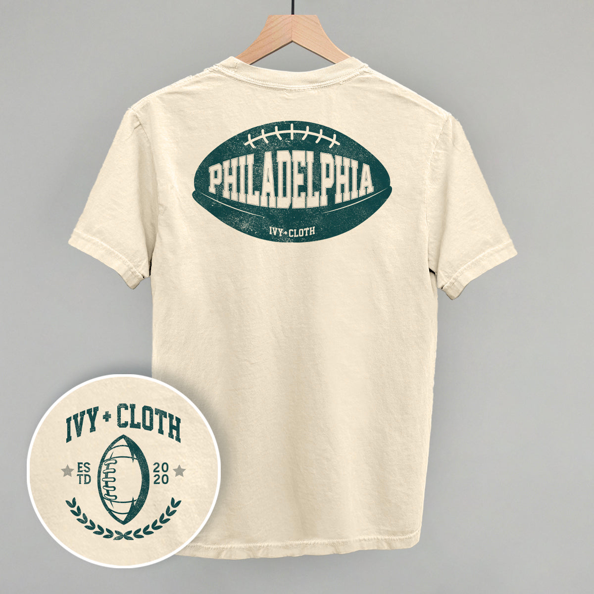 Philadelphia Football (Back Print) - clothing by TeeHivey.com (Image 2)