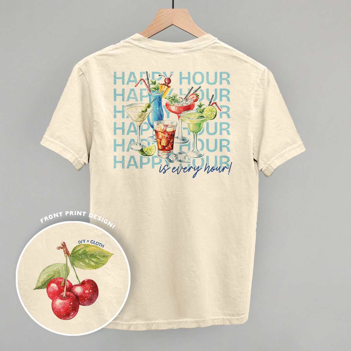 Happy Hour (Back Print) - clothing by TeeHivey.com (Image 2)