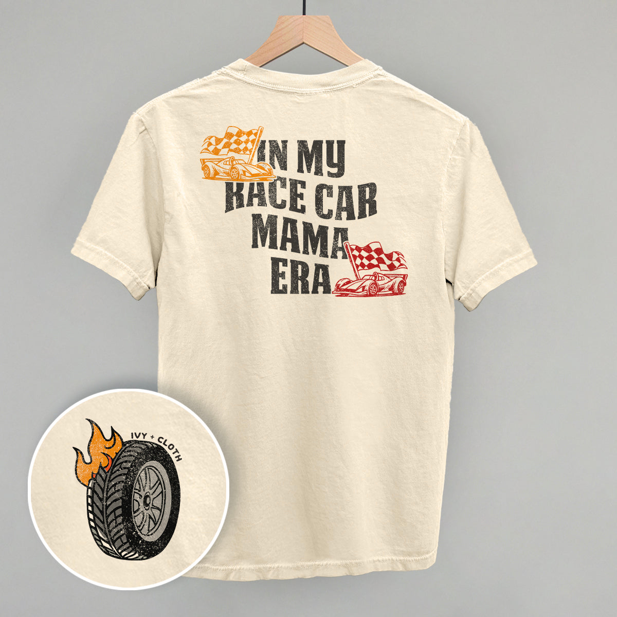 In My Race Car Mama Era (Back Print) - clothing by TeeHivey.com (Image 1)