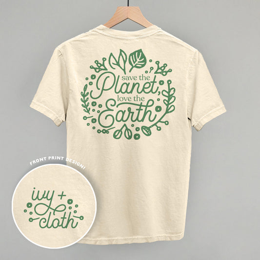 Save The Planet, Love The Earth (Back Print) - clothing by TeeHivey.com (Image 1)