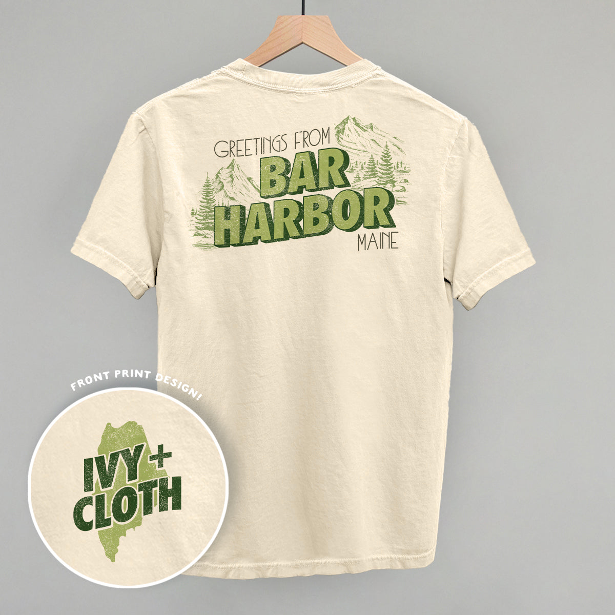 Greetings From Bar Harbor (Back Print)