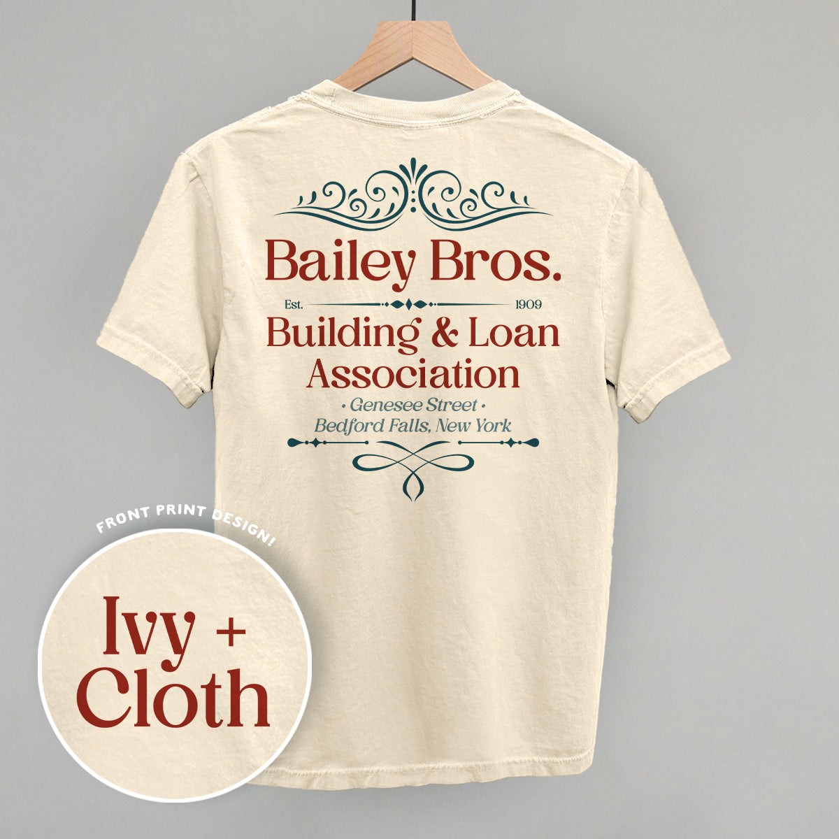 Bailey Bros. Building & Loan (Back Print) - clothing by TeeHivey.com (Image 2)