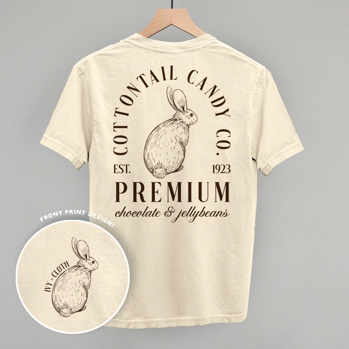 Cottontail Candy Co. (Back Print) - clothing by TeeHivey.com (Image 1)