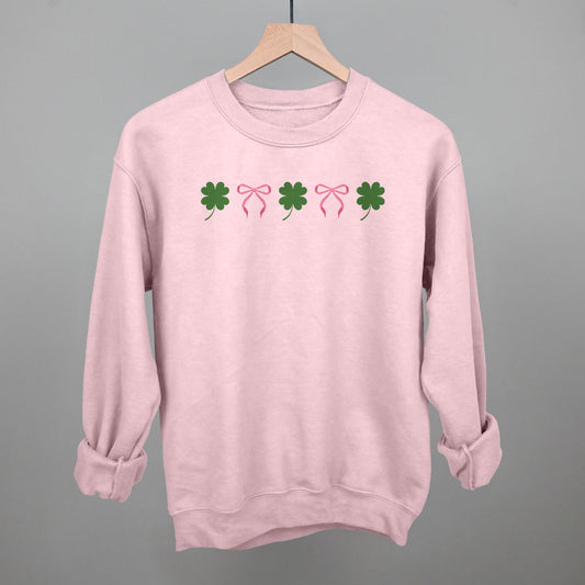 Pink Bows + Clovers - clothing by TeeHivey.com (Image 1)