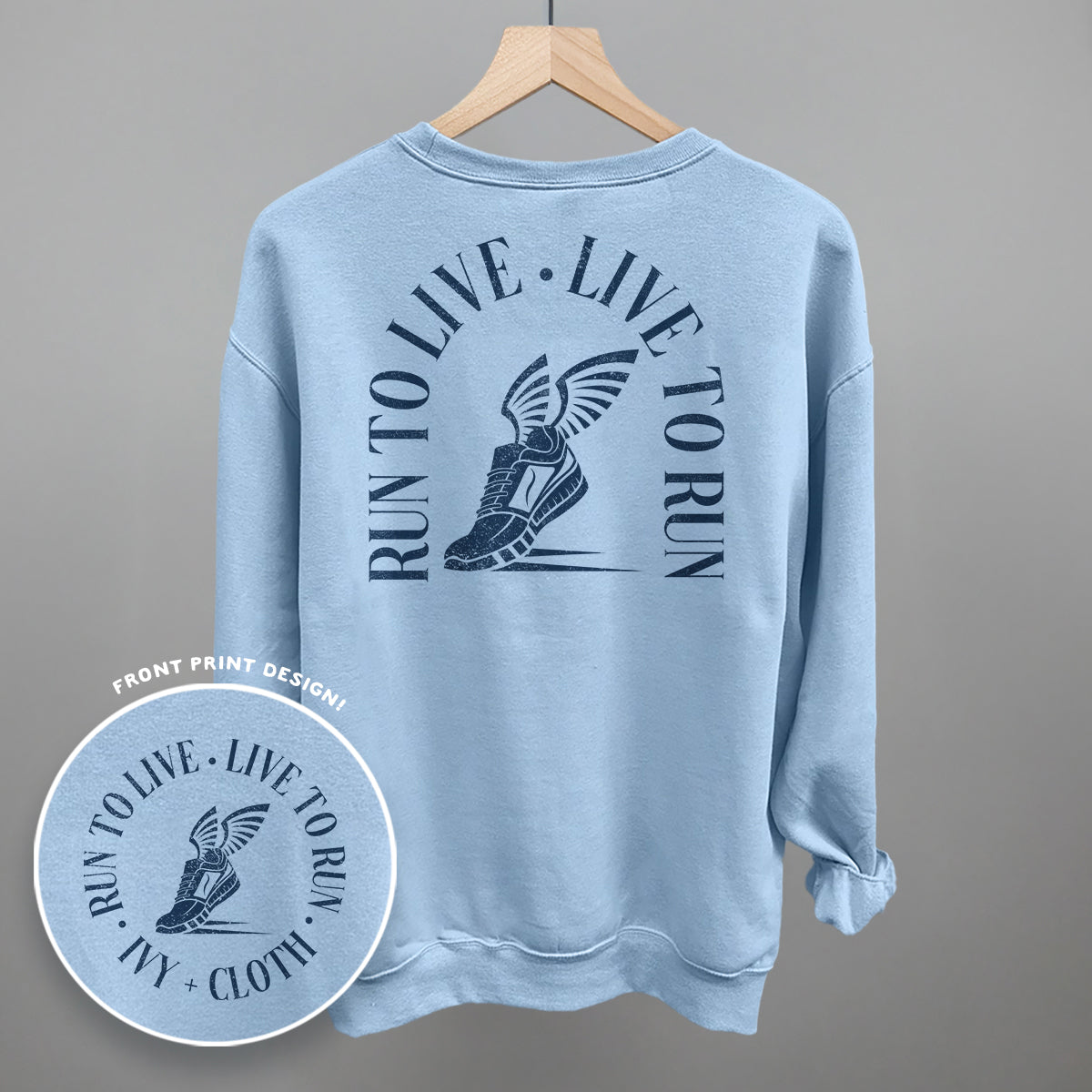 Run To Live, Live To Run (Back Print) - clothing by TeeHivey.com (Image 4)