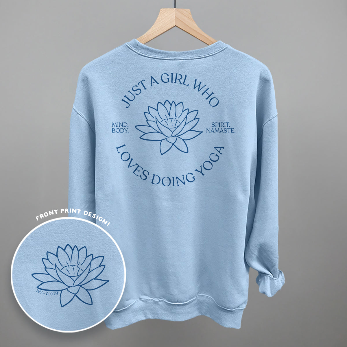 Just A Girl Who Loves Doing Yoga (Back Print) - clothing by TeeHivey.com (Image 5)