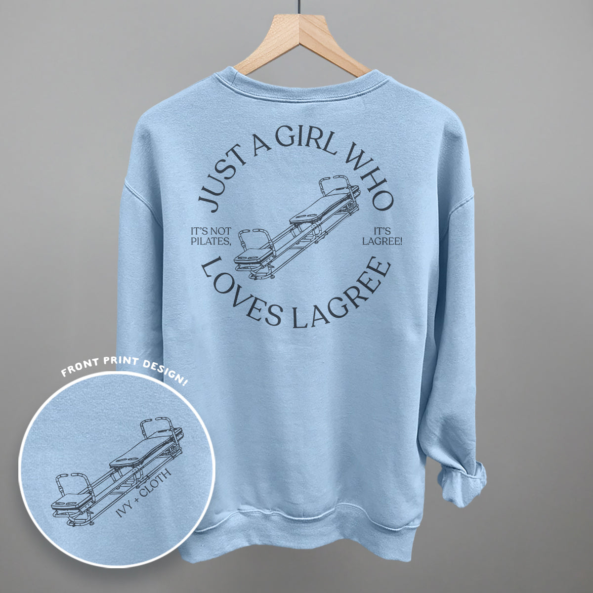 Just A Girl Who Loves Lagree (Back Print) - clothing by TeeHivey.com (Image 5)
