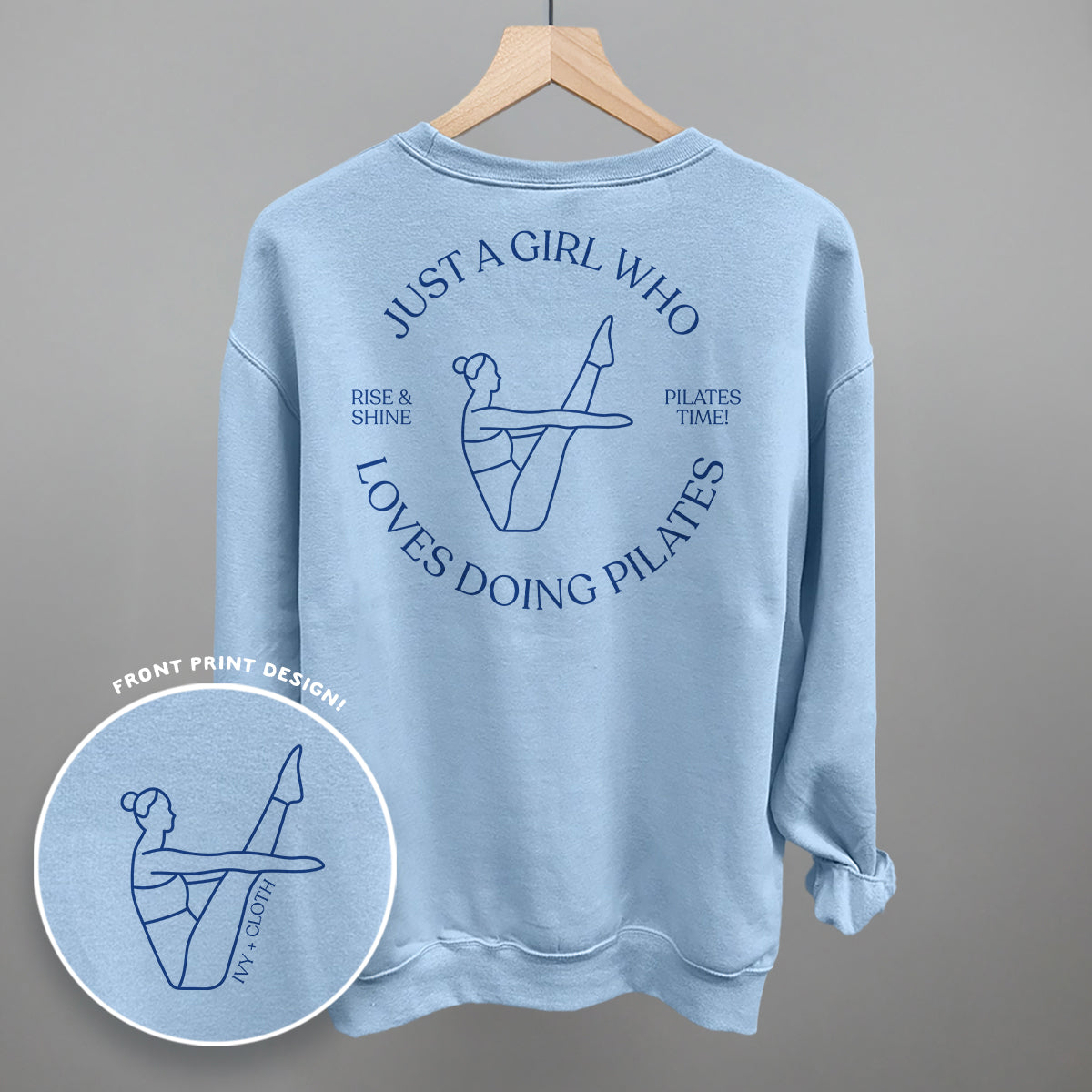 Just A Girl Who Loves Doing Pilates (Back Print) - clothing by TeeHivey.com (Image 5)