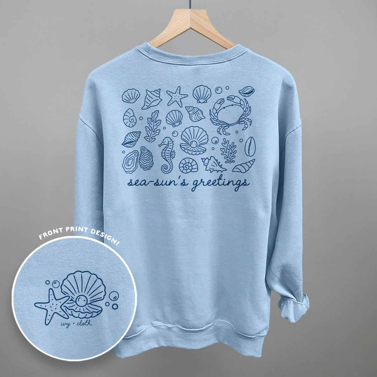 Sea-Sun's Greetings (Back Print) - clothing by TeeHivey.com (Image 5)