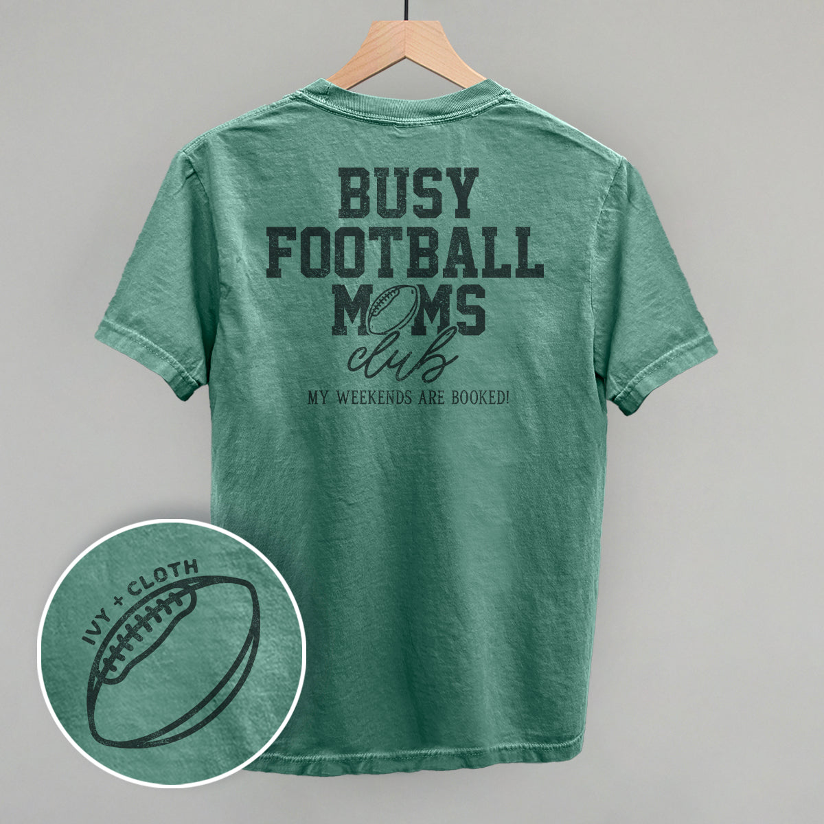 Busy Football Moms Club (Back Print) - clothing by TeeHivey.com (Image 4)
