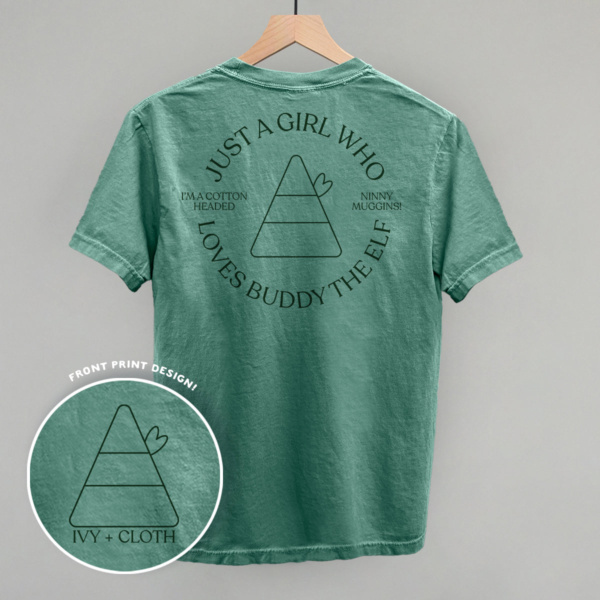 Just A Girl Who Loves Buddy The Elf (Back Print) - clothing by TeeHivey.com (Image 4)