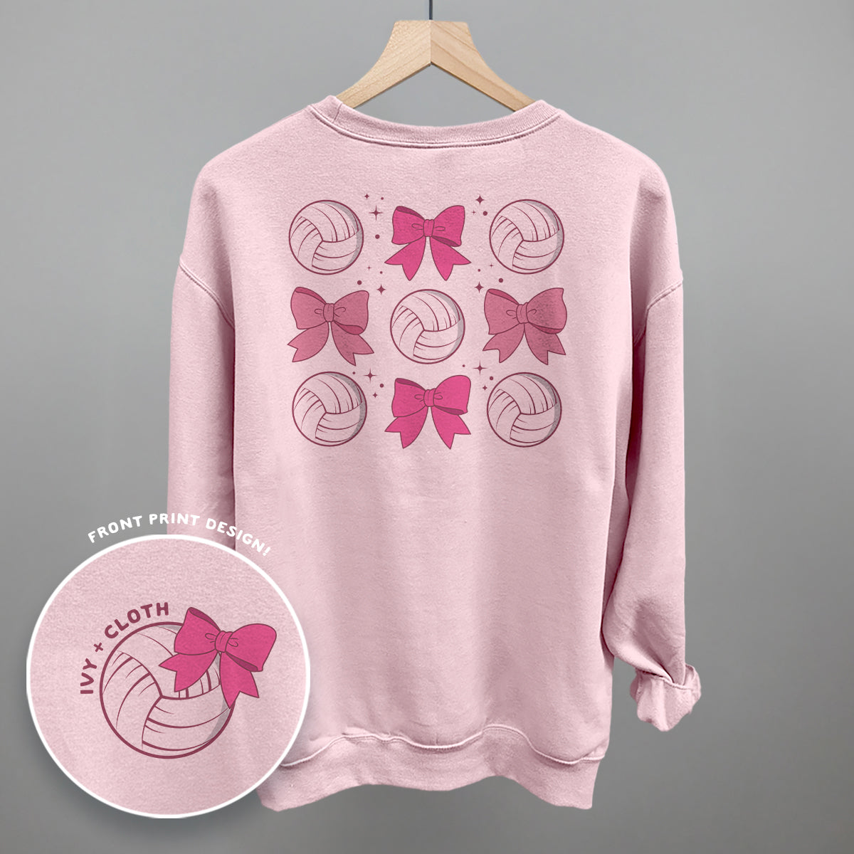 Volleyballs and Bows (Back Print) - clothing by TeeHivey.com (Image 5)