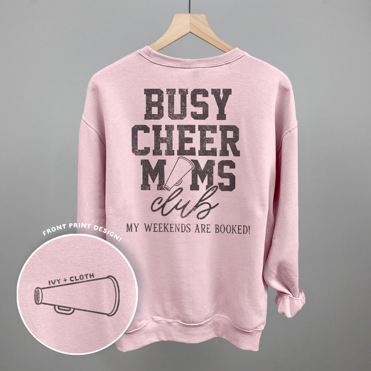 Busy Cheer Moms Club (Back Print) - clothing by TeeHivey.com (Image 1)