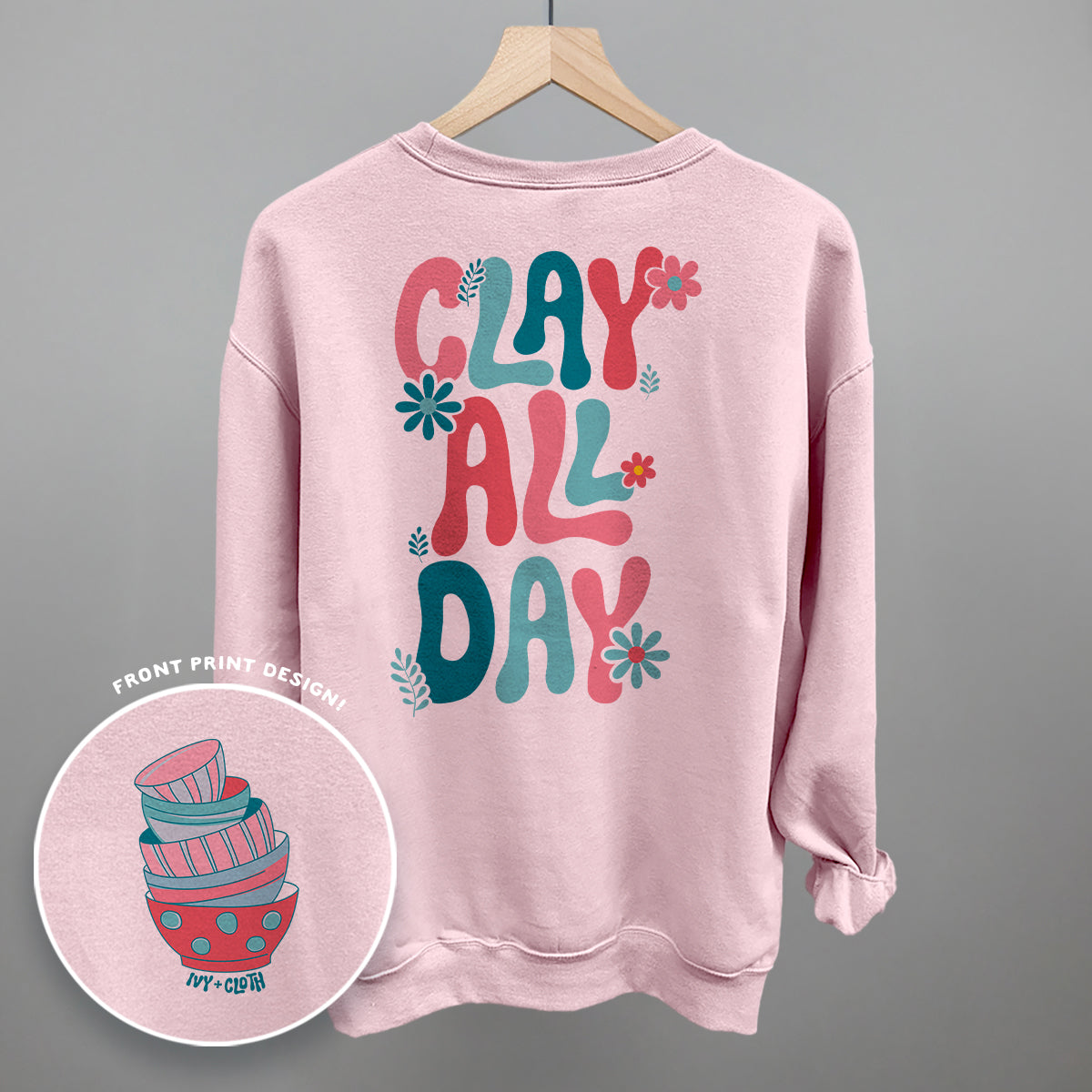 Clay All Day (Back Print) - clothing by TeeHivey.com (Image 4)