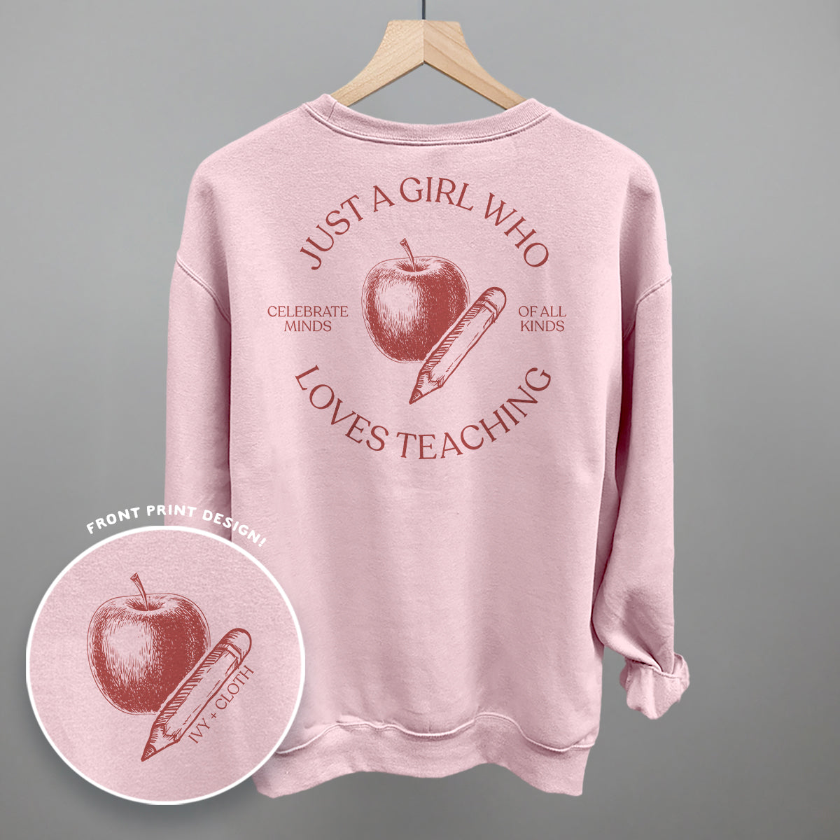 Just A Girl Who Loves Teaching (Back Print)