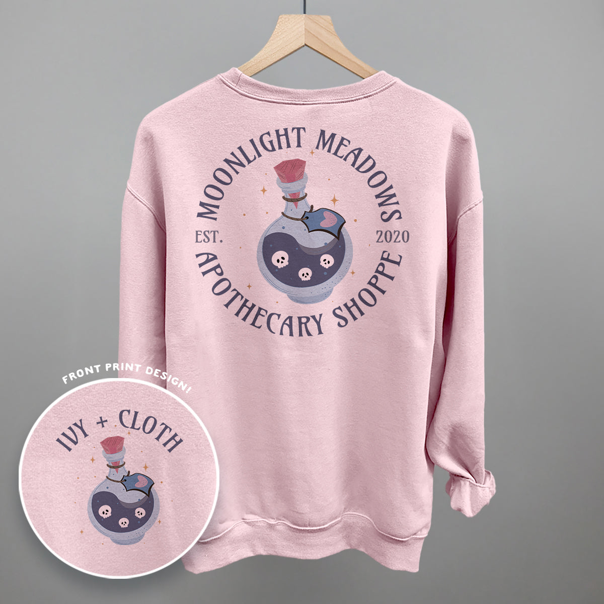 Moonlight Meadows Apothecary Shoppe (Back Print) - clothing by TeeHivey.com (Image 5)