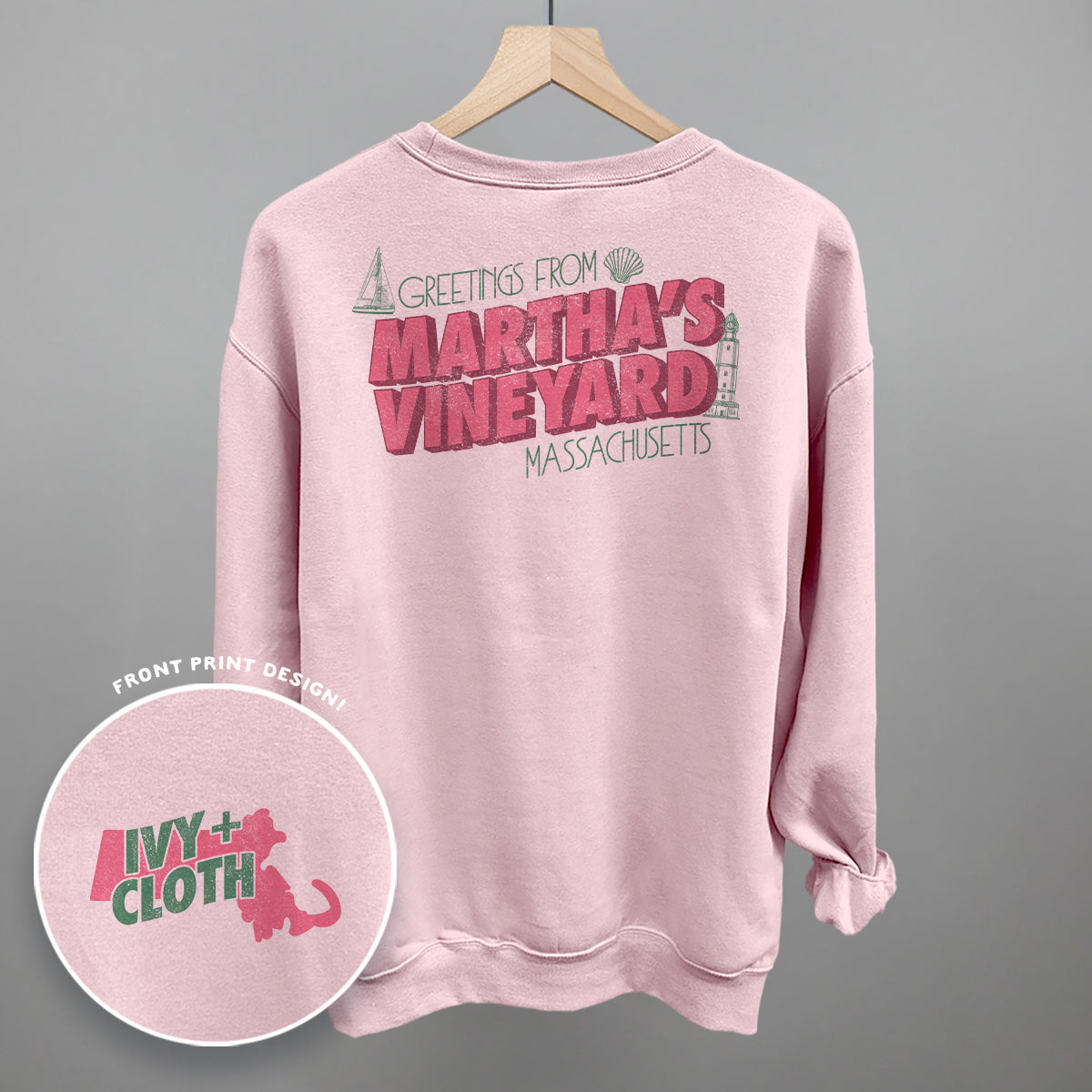 Greetings From Martha's Vineyard (Back Print)