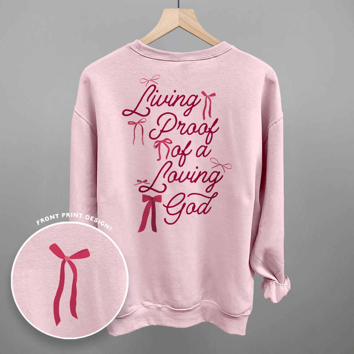 Living Proof Of A Loving God Back Print - clothing by TeeHivey.com (Image 4)