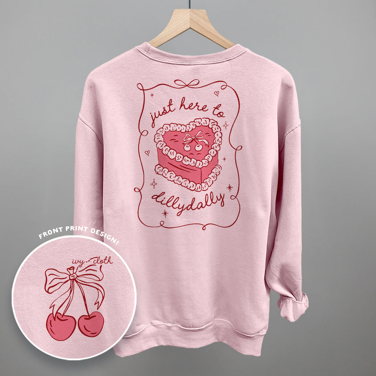 Just Here To Dillydally (Back Print) - clothing by TeeHivey.com (Image 5)