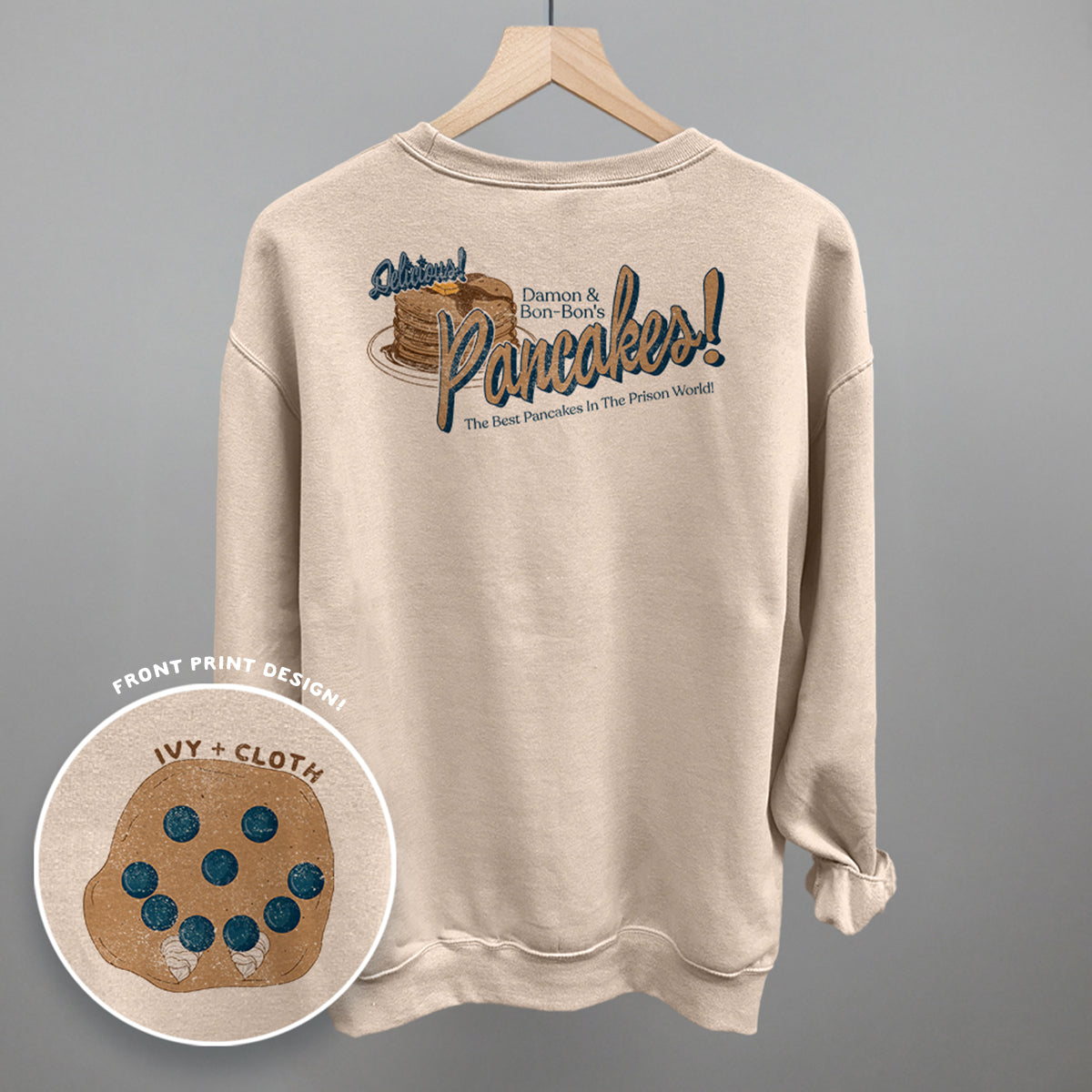 Damon & Bon-Bon's Pancakes (Back Print) - clothing by TeeHivey.com (Image 1)