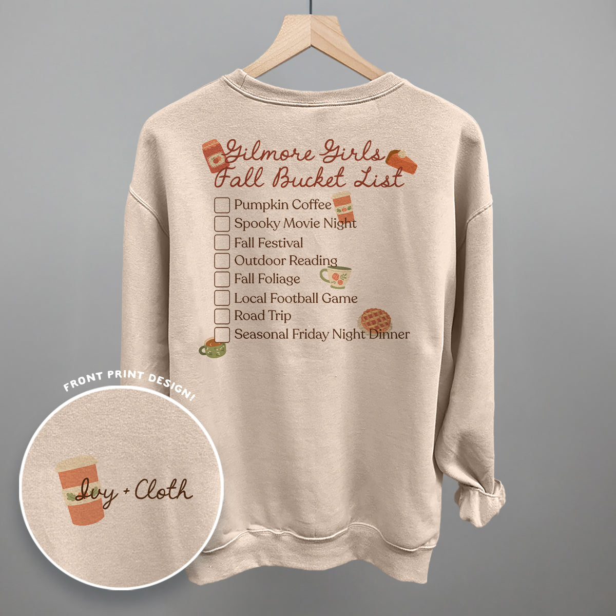 Gilmore Girls Fall Bucket List (Back Print)