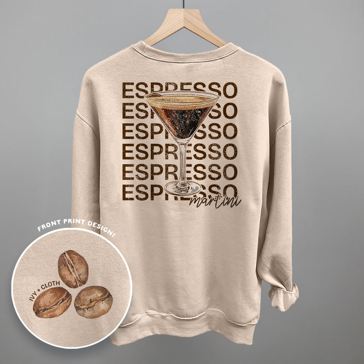 Espresso Martini (Back Print) - clothing by TeeHivey.com (Image 3)