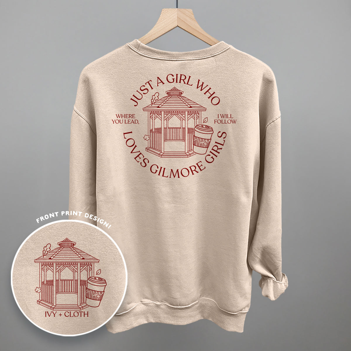 Just A Girl Who Loves Gilmore Girls (Back Print) - clothing by TeeHivey.com (Image 4)
