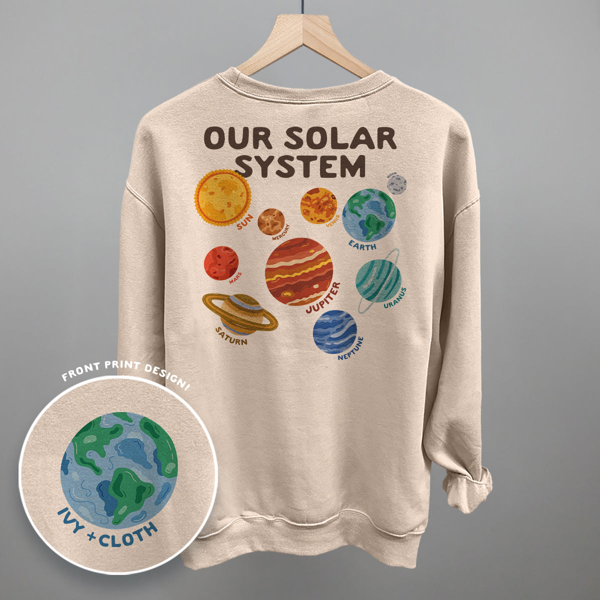 Our Solar System Doodles (Back Print) - clothing by TeeHivey.com (Image 4)