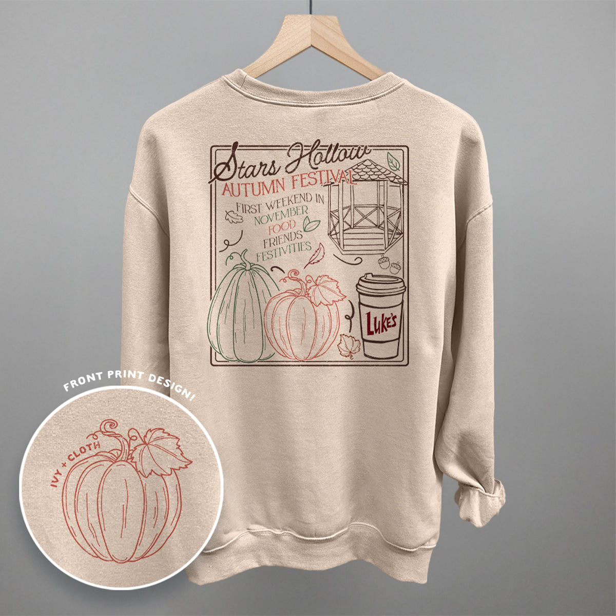Stars Hollow Autumn Festival (Back Print) - clothing by TeeHivey.com (Image 1)