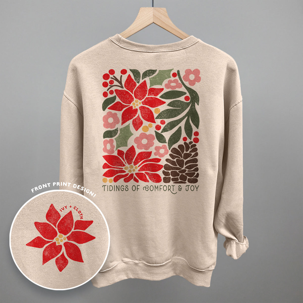 Tidings Of Comfort & Joy (Back Print) - clothing by TeeHivey.com (Image 1)