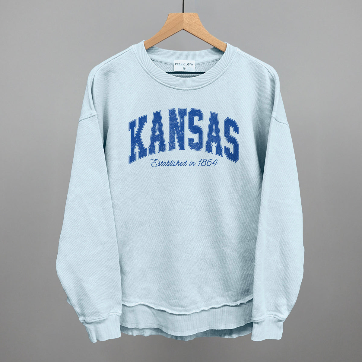 Kansas Varsity Arch (Blue) - clothing by TeeHivey.com (Image 5)