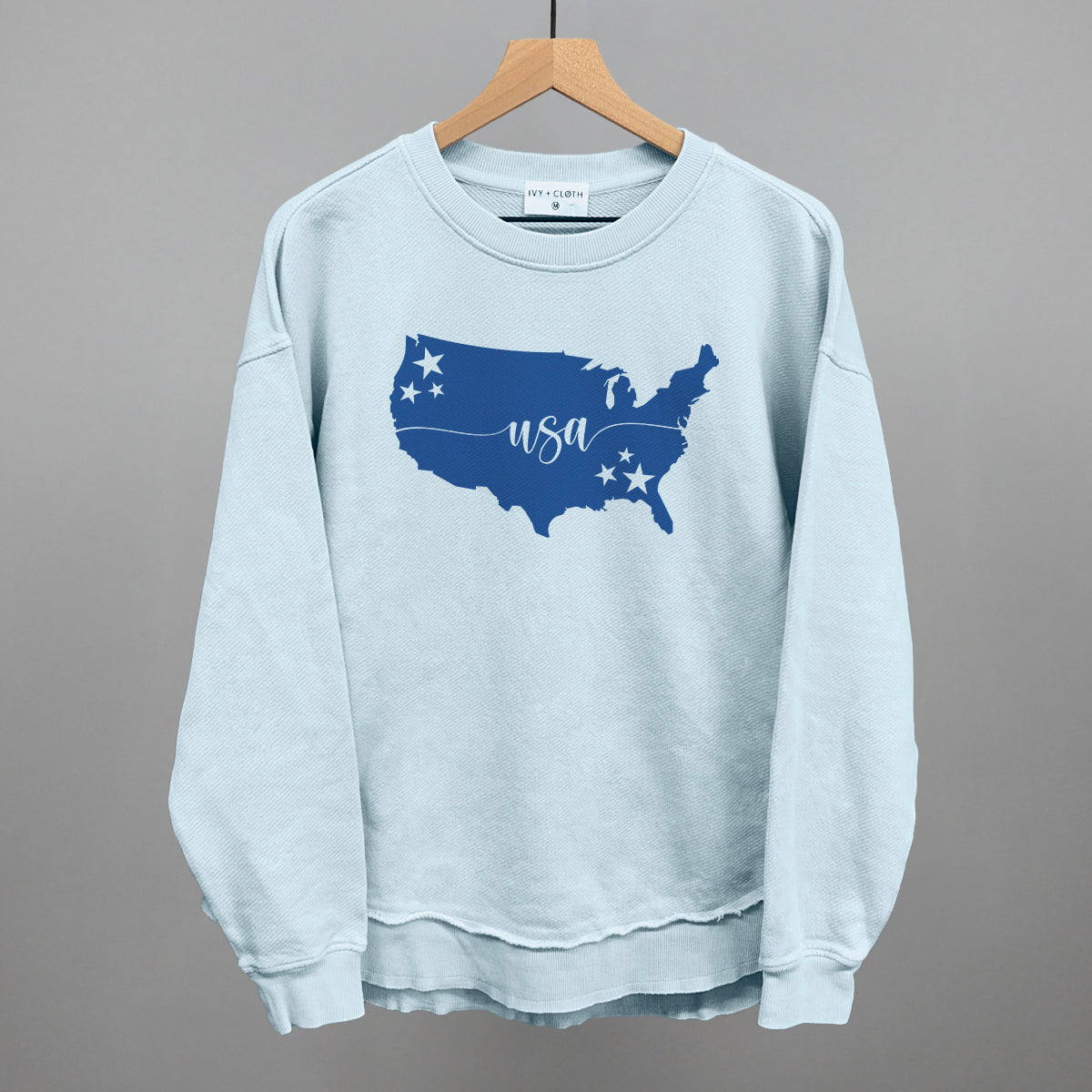 USA Silhouette Script - clothing by TeeHivey.com (Image 1)